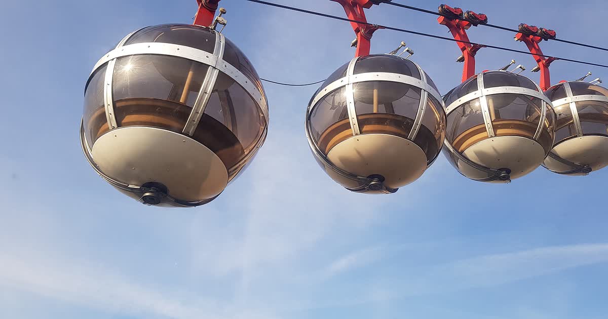 Les bulles du téléphérique de la Bastille, à Grenoble
