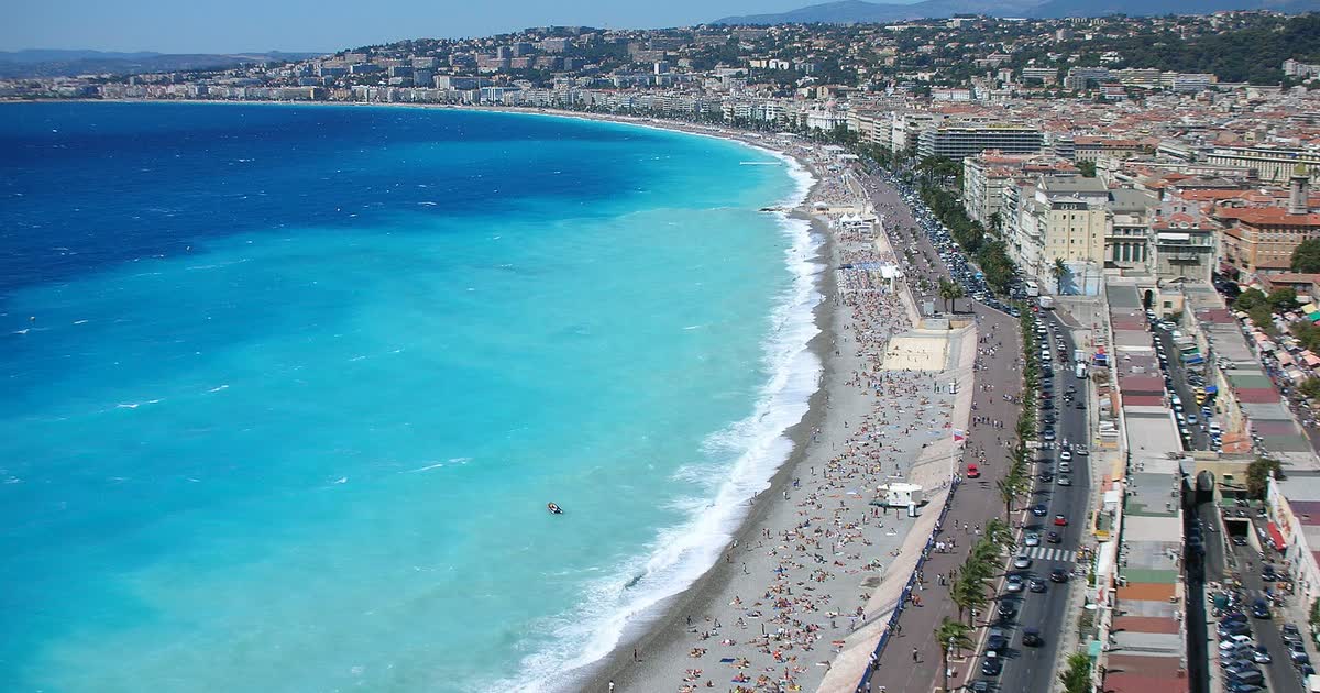 La baie des Anges à Nice